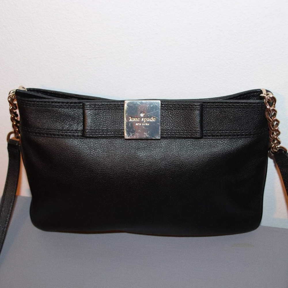 Kate Spade black and gold crossbody bag